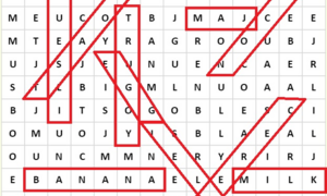 Đáp án 'câu đố tìm 12 từ tiếng Anh chỉ món ăn sáng trong ô chữ'